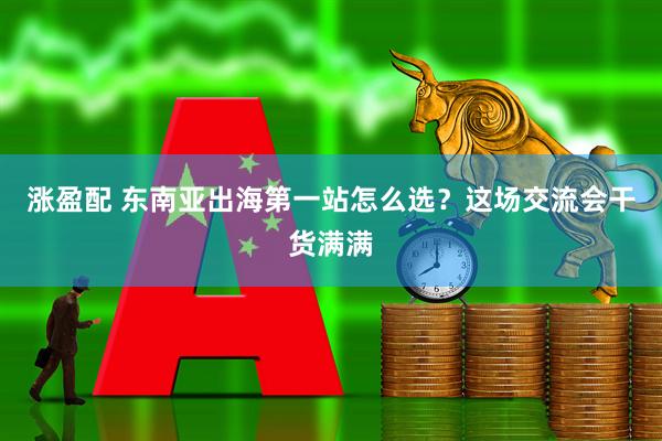 涨盈配 东南亚出海第一站怎么选？这场交流会干货满满